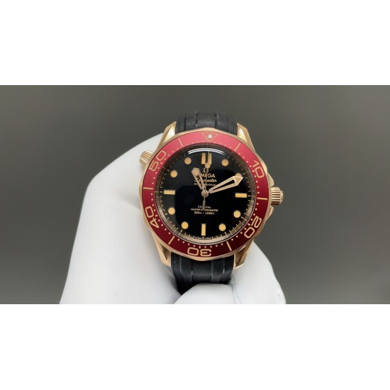 新品007 ！OMEGA 欧米茄 海马300 青铜金与勃根地红 尺寸42mm 搭配8806机芯，顶级品质 出货实拍✈️