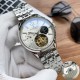 实物拍摄品牌：江诗丹顿 -Vacheron Constantin类型：[酷]男士腕表表壳：316精钢（做工优质）表带：进口真牛皮/316精钢（两种可选）机芯：高级定制全自动机械机芯（走时稳定）玻璃：高级强化镀膜镜面尺寸：直径41mm，厚度12.5mm
