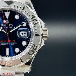 【DR Factory墙裂推荐】V2升级版 市场最高版本 Rolex劳.力士Yacht-Master超级进口904L游艇40毫米系列！1⃣️表带和表壳均为进口904钢铸造而成（打磨和抛光各个细节均非常细腻）手感十足.2⃣️圈口与正品一致的冲压下去（使之圈口与边缘无缝而且平整）3⃣️字面的颜色和放射纹工艺与正品基本一致[拳头][拳头][拳头]最强版904钢YM-游艇系列！DR Factory出品 必属精品 欢迎您的品鉴！