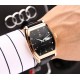 实物拍摄品牌：江诗丹顿 -Vacheron Constantin 酒桶型类型：[酷]男士腕表表壳：316精钢（做工优质）表带：进口小牛皮/316精钢（两种可选）机芯：原装进口8215全自动机械机芯（走时稳定）玻璃：高级强化镀膜镜面尺寸：直径41.5*43mm，厚度13mm