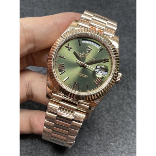 ROLEX 劳力士 玫瑰金绿日志 ～