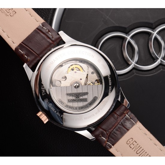 浪琴 Longines 精品男士腕表 经典大三针设计 尊贵大气 绅士风范 卓越品质 热卖全城 采用瑞士全自动机械机芯 顶级316精钢表壳表带 进口蓝宝石超强镜面 尺寸40*11 浪琴 Longines 精品男士腕表 经典大三针设计 尊贵大气 绅士风范 卓越品质 热卖全城 采用瑞士全自动机械机芯 顶级316精钢表壳表带 进口蓝宝石超强镜面 尺寸40*11