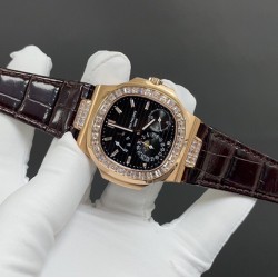 百达翡丽 总裁5724钻圈 钢王之王 40mm Cal.240机  出货实拍✈️