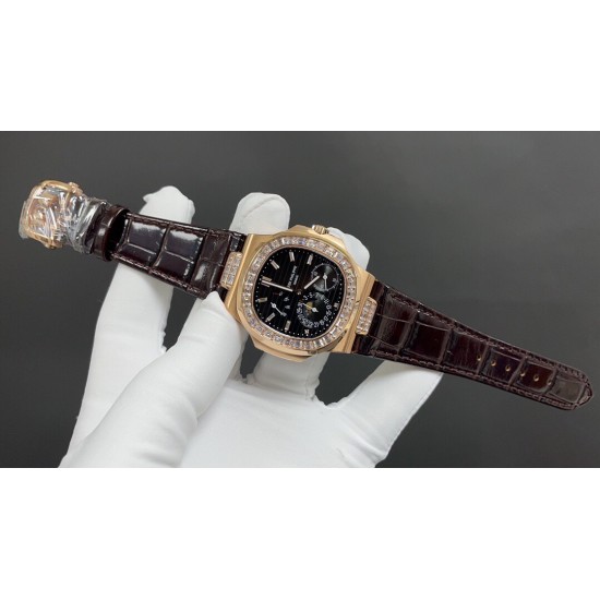 百达翡丽 总裁5724钻圈 钢王之王 40mm Cal.240机  出货实拍✈️