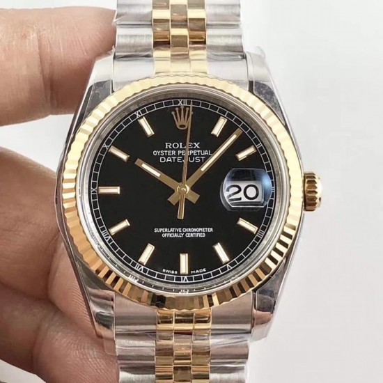 AR超强神作 ROLEX DATEJUST超级904L最强V2升级版日志型36系列腕表，表壳表带运用超级904L铸造而成，并行代购版DATEJUST，完美修正十年间所有副本的不足和缺陷，36mm表径，搭载3135机并搭配正品代购包装物料，重新定义最高品质的DATEJUST副本[拳头]            最强版A级副本DATEJUST【AR出品】