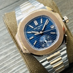 【3K Factory2024墙裂推荐 震撼推出】百达翡丽鹦鹉螺5712/1A-001多功能腕表，融合经典美学，荟萃以往精华！【表壳】腕表尺寸40毫米，同正品一致的枕型表壳采用正面拉丝，侧面抛光的两种工艺组合，层次感分明，质感十足。尽显精湛工艺。【表带】采用原装表带一比一量身打造，每节表带的中央抛光部位，都能呈现钻石的形状，尽显高级质感。【机芯】3K厂采用定制版PP.Cal.240 PS IRM C LU机芯，完美还原正品，日期，真动能，真月相功能。3K匠心之作，欢迎各位表友品鉴！