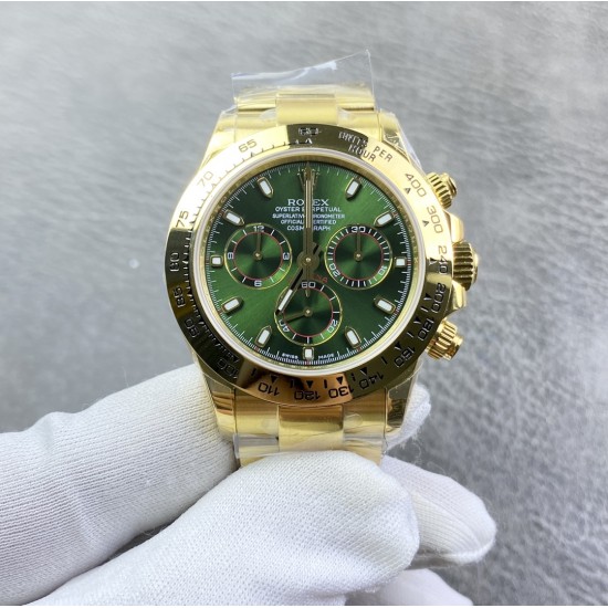 发货实拍✈️劳力士迪通拿系列,绿金迪!做工不输n4130,全网最薄7750机芯,空断一档顺时针方向调时间,剔除日历空档,保留全计时功能!瑞士超强夜光,迪通拿 V3 c厂圈,打磨刻度,40mm直径,12.4mm厚度! 发货实拍✈️劳力士迪通拿系列,绿金迪!做工不输n4130,全网最薄7750机芯,空断一档顺时针方向调时间,剔除日历空档,保留全计时功能!瑞士超强夜光,迪通拿 V3 c厂圈,打磨刻度,40mm直径,12.4mm厚度!