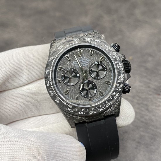 劳力士 迪通拿 锻造碳 7750机 40MM 出货实拍