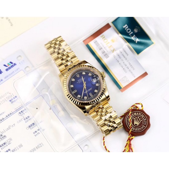 劳力仕-ROLEX日志型男士机械腕表 渐变色时尚男士风格 GD品质保障历经市场洗礼 得以高度认可 搭载全新原装西铁城8215全自动机械机芯 316精钢表壳 表链配原装表扣 防刮蓝宝石玻璃 [玫瑰][玫瑰][玫瑰]尺寸：36/12mm 请认准独家品质
