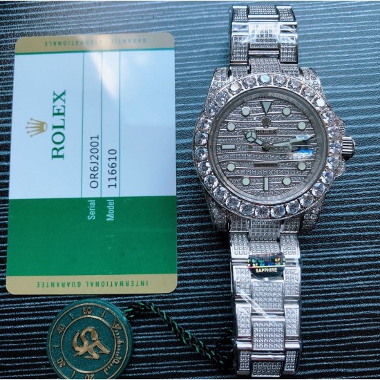 劳力士 ROLEX R40 116610 Submariner白金满钻系列劳力士满钻系列 116610 Submariner 耗时10个月改装满钻石男士款 搭载2813全自动自动机械 精钢镶钻表壳 实心厚重钢带精选进口光彩闪耀钻 超强夜光 尺寸40x13mm 重量155g 精心制作 三杰精致推荐男士机械腕表 SJ为你精心制作超真实实物图拍摄 劳力士 ROLEX R40 116610 Submariner白金满钻系列劳力士满钻系列 116610 Submariner 耗时10个月改装满钻石男士款 搭载2813全自动自动机械 精钢镶钻表壳 实心厚重钢带精选进口光彩闪耀钻 超强夜光 尺寸40x13mm 重量155g 精心制作 三杰精致推荐男士机械腕表 SJ为你精心制作超真实实物图拍摄