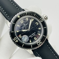 ZF Factory典藏精品【雄浑宽厚，大家风范】宝珀超级夜光，宽厚的表壳设计，优雅的蓝宝石表圈，成就潜水鼻祖！是一款难得的腕表！1⃣️【技术难点】采用蓝宝石打造的表圈口是腕表最有价值的部分，蓝宝石的硬度相当，脆点诡异，十分难处理，要达到原装灵气逼人且纤薄有力的效果，成品率只能控制在3到5层左右。2⃣️【精髓所在】霸气侧漏的表壳做工十分精湛，每一道抛光或是拉丝，都经过ZF制表师耐心的处理。确保效果和神韵都能和正品相随。ZF出品，必属精品。50寻，您值得拥有！