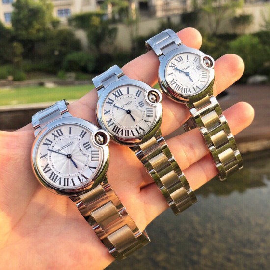 V6 Factory市场最高品质 卡地亚蓝气球系列！直径28mm33mm36mm石英 卡地亚 请认准V6工厂！
