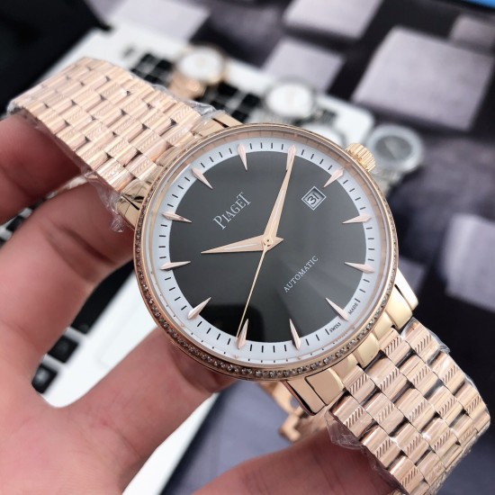 品牌：伯爵-PIAGET  类型：[酷]男士腕表表壳：316精钢（做工优质）表带：顶级316精钢机芯：进口8215全自动机械机芯（走时稳定）材料：高级蓝宝石镜面(防划花)尺寸：直径40mm ,厚度12mm