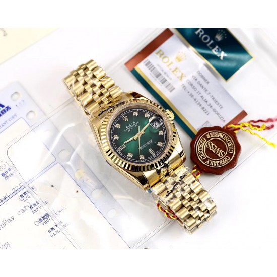 劳力仕-ROLEX日志型男士机械腕表 渐变色时尚男士风格 GD品质保障历经市场洗礼 得以高度认可 搭载全新原装西铁城8215全自动机械机芯 316精钢表壳 表链配原装表扣 防刮蓝宝石玻璃 [玫瑰][玫瑰][玫瑰]尺寸：36/12mm 请认准独家品质