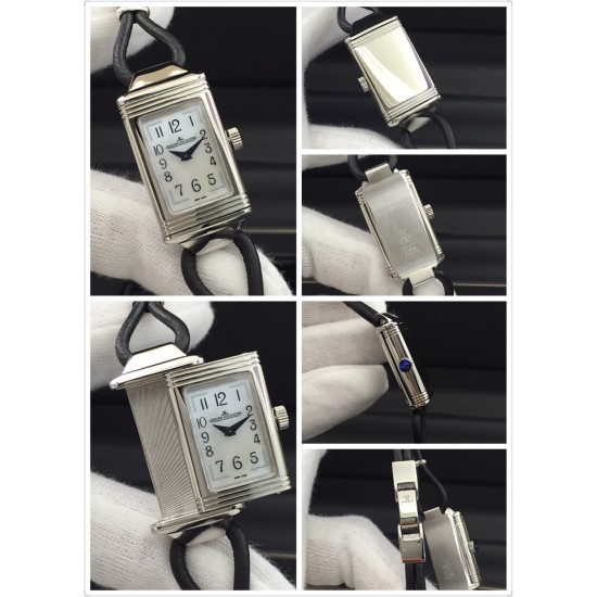 JAEGER-LECOULTRE 积家一号女装丝链翻转腕表瑞士石英1:1精致刻复 个性独特魅力,尺寸:33mmx16mm。材质:精钢打造,蓝宝水晶玻璃,太阳放射油压表盘,蓝色太妃形指针,搭配意大利纤细小牛皮绳,尽显貴族的风范! JAEGER-LECOULTRE 积家一号女装丝链翻转腕表瑞士石英1:1精致刻复 个性独特魅力,尺寸:33mmx16mm。材质:精钢打造,蓝宝水晶玻璃,太阳放射油压表盘,蓝色太妃形指针,搭配意大利纤细小牛皮绳,尽显貴族的风范!