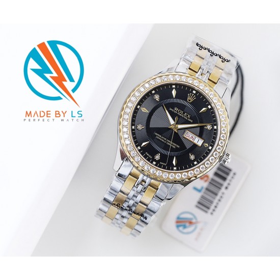 LS精品    劳力士Rolex[色][色]低调奢华[色]火爆开启上市，不显浮华的风格广受成功人士喜爱，逐渐深刻人心，并备受各界人士推重。工艺精湛，糅合尊贵、典雅和独特气质于一身，位列世界手表业之翘楚材料：316钢18k微纳米电镀金，直径41mm，进口820A机芯，28800每小时振荡次数，动力储备48小时，表带：316精钢表带，三度防水性能，返修率几乎为零，请君放心购