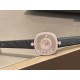品牌：Chopard-萧邦最新款方形Happy Diamonds❤️瑞士原厂石英机芯 五颗快乐钻石在表盘自由流动  电镀18k金好货不等人哦～[机智]