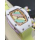 实拍 理查德米勒 RichardMille 糖果棉花糖 最新爆款 bon bon系列最稀有的作品!克服传统工艺打破模式!钟表最受尊敬的技术之一。不是所有人的嫁妆,棉花糖运动曲线和颜色,它们是诱人的。有了理查德米勒,实现了把棉花糖戴在你的手腕上!白色陶瓷加上黄粉绿搪瓷表盘,RM-07柔和的颜色创造了一个组合...甜蜜!糖果店的一次旅行,一个让人难以置信的艺术品。你会戴上它吗? 实拍 理查德米勒 RichardMille 糖果棉花糖 最新爆款 bon bon系列最稀有的作品!克服传统工艺打破模式!钟表最受尊敬的技术之一。不是所有人的嫁妆,棉花糖运动曲线和颜色,它们是诱人的。有了理查德米勒,实现了把棉花糖戴在你的手腕上!白色陶瓷加上黄粉绿搪瓷表盘,RM-07柔和的颜色创造了一个组合...甜蜜!糖果店的一次旅行,一个让人难以置信的艺术品。你会戴上它吗?