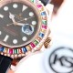 顶级做工KS出品：升级版劳力士金游艇Rolex yacht Master 116695SATS “糖豆”震撼来袭[色] 再度升级，糖豆彩钻版，集合上一代版本的优良做工，业内最顶尖的宝石工艺，同时全面升级基础不锈钢材质，使用真正的日本含镍不锈钢材料作为基础材料，模仿正品的永恒玫瑰金金钢技术，镀层更加持久耐用，耐腐蚀。装载2836、3135机芯，尺寸40mm。蓝光放大镜，超强夜光！现下单额外赠送胶带一副！