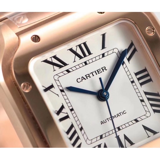 【BV出品】santos de Cartier腕表 山度士女装表款 表壳 七角形表冠 镶嵌一颗多切面蓝宝石 阳光射线纹饰效果表盘,剑型蓝钢指针 蓝宝石水晶镜面 配备“SmartLink”表链调节装置 可配鳄鱼皮或牛皮表带 搭配双重折叠表扣 表带均配备“QuickSwitch”表带快速替换装置 表壳宽度:35.1毫米 表壳厚度:8.83毫米 防水深度10巴(约100米) 【BV出品】santos de Cartier腕表 山度士女装表款 表壳 七角形表冠 镶嵌一颗多切面蓝宝石 阳光射线纹饰效果表盘,剑型蓝钢指针 蓝宝石水晶镜面 配备“SmartLink”表链调节装置 可配鳄鱼皮或牛皮表带 搭配双重折叠表扣 表带均配备“QuickSwitch”表带快速替换装置 表壳宽度:35.1毫米 表壳厚度:8.83毫米 防水深度10巴(约100米)