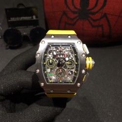 理查德.米勒(腕表型号:RM11-03)☠️艺术提升了全新层次，最完美的做工  7750计时机芯，进口尼龙表带 尺寸50X40mm展现着理查品牌的经典内涵，阳光而富有吸引力！霸气呈现！！