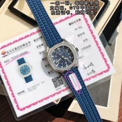 百达翡丽 4⃣️色可选表盘镶嵌46颗 vs1.8真钻。约一克拉！ Gtc中国权威鉴定证书。百分百保证每一粒都是货真价实的真钻。可验可查询！一粒粒看得见的钻石。