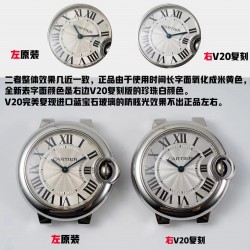 重磅来袭 V20 facrory最美复刻 卡地亚33mm蓝气球W6920084石英女表  独家使用原装瑞士157石英机芯   全新升级版本！机芯质量飞跃新层次 只有少量到货！抢到即赚 是市场仿真度最高的同款女表！采用最好的的1比1壳套！蓝宝石水晶鱼眼镜面！ 原装尖晶石表冠！原厂级表盘字面！瑞士烧钢蓝针！三度防水！ 品质好！性价比高！包装再升级同步！一表一号一吊牌，三码合一！附赠原装便携式 卡家 真皮 表袋 是市场有买正品开发的厂家！推荐，买石英款蓝汽球女表，认准V20