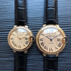 2020款式雕花壳 卡地亚 CARTIER O43（蓝气球系列）精品情侣腕表（顶级）【最佳伴侣】真牛皮表 原装男款进口日本机（精准）女号6T51机来自原装进口  釆用蓝宝石镜面（防刮）顶级打造 尊贵谐美 大气风格 顶级品质 双双拥有 男直径42mm，女直径36mm 请认准独家品质