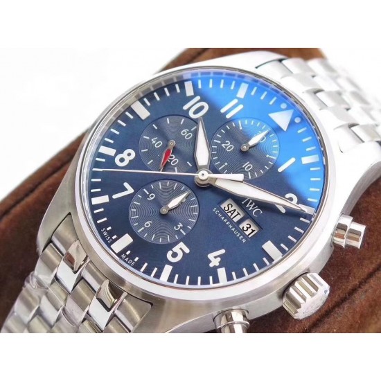 ZF出品 IWC 万国 3777飞行员计时系列,机芯同步原装,表针尾部微微弯曲,双面防眩晕蓝色镀膜。成就此非凡经典!腕表尺寸43mmX15mm! ZF出品 IWC 万国 3777飞行员计时系列,机芯同步原装,表针尾部微微弯曲,双面防眩晕蓝色镀膜。成就此非凡经典!腕表尺寸43mmX15mm!