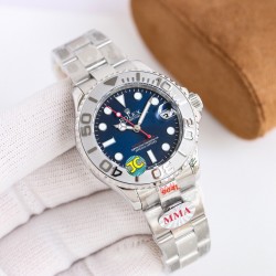 ROLEX 劳力士 游艇名仕型m268621-精致而不失个性！2836自动机械直径：37mm玻璃：蓝宝石整体外观打磨线条棱角清晰，延续奔驰针和放大镜日历的经典设计表壳表链材质:316精钢，其外观镶有抗刮损Cerachrom 陶瓷外圈原装保险扣 超强夜光。