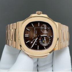 今日推荐GR 百达翡丽 总裁5712 玫瑰金棕盘 40mm cal.240机芯  顶级品质 出货实拍✈️