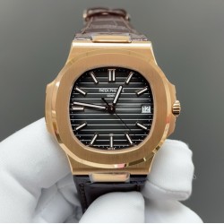 今日推荐百达翡丽 鹦鹉螺 5711 玫瑰金黑面 40mm 一体机 顶级品质 出货实拍✈️