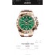 绿迪ROLEX 劳力士 宇宙计型迪通拿 表径40x13mm，316精钢表壳表链，蓝宝石镜面，夜光表盘指针，折叠扣。