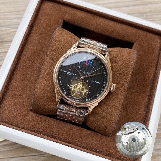 江诗丹顿 Vacheron Constantin 精品男士腕表,大飞轮搭载月相设计,尊贵大气,绅士风范,卓越品质,热卖全城。采用全自动机械机芯,顶级316精钢表壳表带,矿物质超强镜面,尺寸43*13 江诗丹顿 Vacheron Constantin 精品男士腕表,大飞轮搭载月相设计,尊贵大气,绅士风范,卓越品质,热卖全城。采用全自动机械机芯,顶级316精钢表壳表带,矿物质超强镜面,尺寸43*13