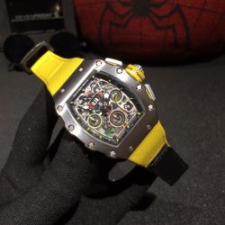 理查德.米勒(腕表型号:RM11-03)☠️艺术提升了全新层次，最完美的做工  7750计时机芯，进口尼龙表带 尺寸50X40mm展现着理查品牌的经典内涵，阳光而富有吸引力！霸气呈现！！