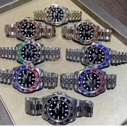 ROLEX 劳力士 GMT格林尼治型 尺寸40mm！精钢表壳表链，蓝宝石镜面，超级夜光，双向陶瓷旋转表圈，原装折叠扣！