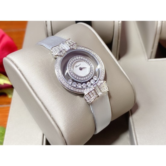 实拍 (蝴蝶结)chopard-happy Sport 萧邦HAPPY DIAMONDS系列快乐钻 腕表蓝宝石玻璃镜面 原厂瑞士石英机芯 镜面内自由滑动快乐钻 钻石围绕表盘回旋起舞 制作精巧双层透明跳跃时尚的设计风格,完美女性的前卫、大方、秀气的特质,内、外蓝宝石玻璃 ,微型按调EAT瑞士石英机,表壳直径约28mm 实拍 (蝴蝶结)chopard-happy Sport 萧邦HAPPY DIAMONDS系列快乐钻 腕表蓝宝石玻璃镜面 原厂瑞士石英机芯 镜面内自由滑动快乐钻 钻石围绕表盘回旋起舞 制作精巧双层透明跳跃时尚的设计风格,完美女性的前卫、大方、秀气的特质,内、外蓝宝石玻璃 ,微型按调EAT瑞士石英机,表壳直径约28mm