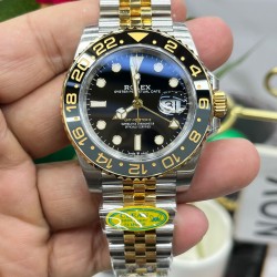 皮蛋圈！ROLEX 劳力士 GMT格林尼治型 尺寸40mm！精钢表壳表链，蓝宝石镜面，超级夜光，双向陶瓷旋转表圈，原装折叠扣！