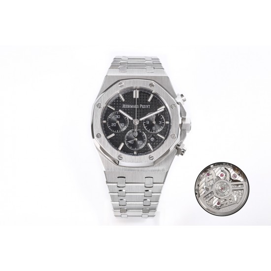 2023新品 AP/爱彼 皇家橡树系列全新26240计时码表,采用同正品一致(6字位小秒 透底机芯Caliber4401计时机芯),搭配防眩目蓝宝石高透玻璃 表盘装饰经典的Grande Tapisserie大型格纹图案 316精钢采用缎面拉丝与抛光交替,呈现出哑光与亮面相映成趣效果,粗犷大气的41mm表盘,劲道十足,超强夜光显示,可以在任何环境下读取时间。 2023新品 AP/爱彼 皇家橡树系列全新26240计时码表,采用同正品一致(6字位小秒 透底机芯Caliber4401计时机芯),搭配防眩目蓝宝石高透玻璃 表盘装饰经典的Grande Tapisserie大型格纹图案 316精钢采用缎面拉丝与抛光交替,呈现出哑光与亮面相映成趣效果,粗犷大气的41mm表盘,劲道十足,超强夜光显示,可以在任何环境下读取时间。