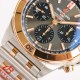 【硬核钢王】GF新品百年灵Chronomat，备受关注的蝴蝶扣辊珠精钢表链因其类似“子弹”的外形被称为“子弹链”。一体式圆滑倒角处理，每一处细节都展现出高辨识度机械美感！表壳纵向拉丝更显GF超凡的打磨功力！材质： 316L精钢直径： 42毫米机芯：Asia-7750机芯GF出品，复刻首选！