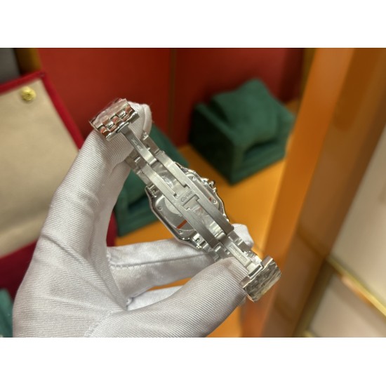 卡地亚猎豹原装瑞士石英机芯中号尺寸27mm316L精钢材质