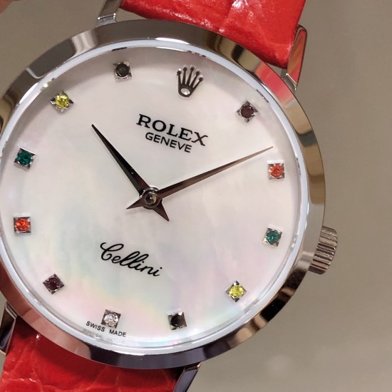 实拍 劳力士2020新品女性腕表 高级腕表ROLEX,一见倾心。劳力士切利尼女款奢华版惊艳上市,表面镶嵌12颗施洛华世奇彩钻,蕴意生命多姿多彩。表盘32尺寸,适配所有女神的手腕。手表搭载进口9015机芯,厚度仅为8毫米,足够薄,让您佩戴更舒适! 实拍 劳力士2020新品女性腕表 高级腕表ROLEX,一见倾心。劳力士切利尼女款奢华版惊艳上市,表面镶嵌12颗施洛华世奇彩钻,蕴意生命多姿多彩。表盘32尺寸,适配所有女神的手腕。手表搭载进口9015机芯,厚度仅为8毫米,足够薄,让您佩戴更舒适!