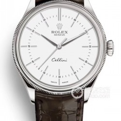 品牌：劳力仕-ROLEX⚡️型号：切利尼系列男士休闲腕表机芯：搭载全新日本进口西铁城8215自动机械机芯，动力储备48小时+，走时精准稳定玻璃：防刮耐磨蓝宝玻璃镜面 表壳：316精钢表壳 超薄纤细原装同步壳身 三度防水，尺寸：39/11mm细节：字面、表针原版同步库存：备货充裕，全系总量500+