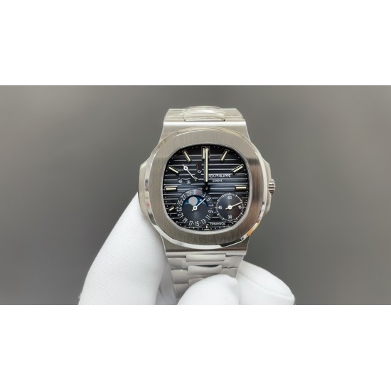 今日推荐百达翡丽 总裁5712 白壳蓝面 40mm 真动能Cal.240一体机 顶级品质 出货实拍✈️