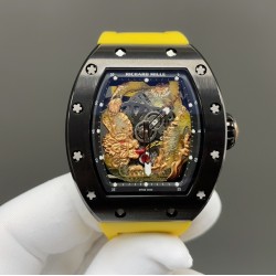 成龙大哥同款Jack Chen Richard Mille 理查德米勒  RM57-03飞龙 在天系列 全球限量8只 贵重来不是你的缺点！ 进口西铁城精准走时机芯，配搭高端橡树胶带、原装折叠扣！！！龙在中国“四大祥兽”，龙是中国等东亚区域古代神话传说中的神异动物，常用来象征祥瑞