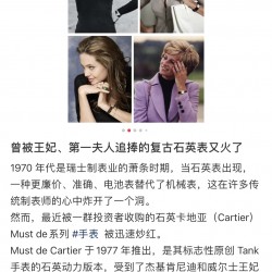 卡地亚TANK的来源自一战时期的『雷诺坦克』从坦克的平面设计图取得灵感将坦克两侧的履带变成表耳和壳一体的结构，垂直延伸的线条巧妙的把表耳隐藏起来，使兼具功能性与装饰性，拥有平衡而优雅的几何结构。
