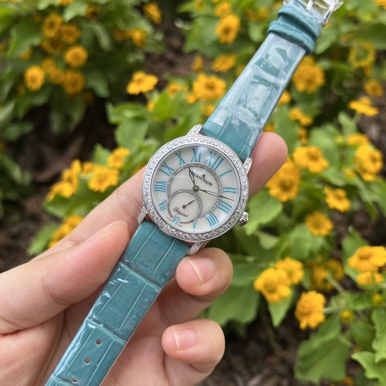 【银色Tiffany蓝】甜蜜七夕，浪漫佳节与你度过！   超美宝珀3661钻石女表34.9mm钻石舞会系列腕表惊艳登场！