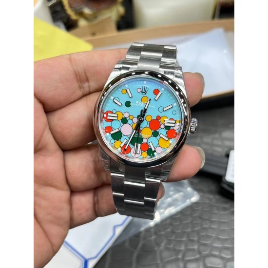 彩色泡泡ROLEX 劳力士 蚝式恒动型 超卓性能,高效稳定,三格链节舒适度极佳,圆拱型外圈搭配上对版的彩色表盘,非常独特的设计,在光线下会有一种莹润,透亮的感觉# 字体样式 模具均选与ROLEX相同字体,防刮损蓝宝石玻璃镜面,旋入式表冠,双扣锁双重防水!表扣内侧外侧图标细节同原版激光雕刻工艺,瑞士冰蓝色棒状时标夜光! 彩色泡泡ROLEX 劳力士 蚝式恒动型 超卓性能,高效稳定,三格链节舒适度极佳,圆拱型外圈搭配上对版的彩色表盘,非常独特的设计,在光线下会有一种莹润,透亮的感觉# 字体样式 模具均选与ROLEX相同字体,防刮损蓝宝石玻璃镜面,旋入式表冠,双扣锁双重防水!表扣内侧外侧图标细节同原版激光雕刻工艺,瑞士冰蓝色棒状时标夜光!
