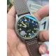 IWC 万国 钛灰 马克系列，日本全自动机械腕表，现震撼来袭，越带越有质感，尺寸39mm！棕色意大利小牛皮表带！
