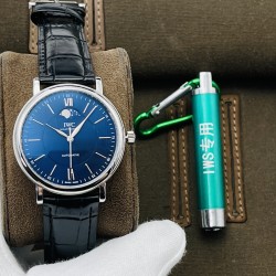 【IWS Factory2021新品推荐】万.国IWC波涛菲诺系列月相自动腕表！三大“独”道之处：1⃣️独家巨资订制万国Cal.35800真月相功能机芯，市面其他版本大多为日夜轮！2⃣️市面唯一拥有波涛条钉打磨工艺厂家，与原装工艺效果如出一辙，整体字面质感更佳！3⃣️在订制机芯的加持下，尺寸做到和原装一致！直径40MMX11MM！市面其他版本则会厚很多！IWS Factory全心力作 欢迎各位表友品鉴！